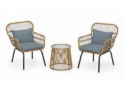 Naturlig 3-Piece Balcony Set