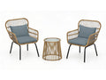 Naturlig 3-Piece Balcony Set