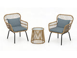Naturlig 3-Piece Balcony Set