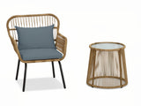 Naturlig 3-Piece Balcony Set