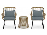 Naturlig 3-Piece Balcony Set