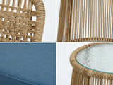 Naturlig 3-Piece Balcony Set