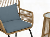 Naturlig 3-Piece Balcony Set