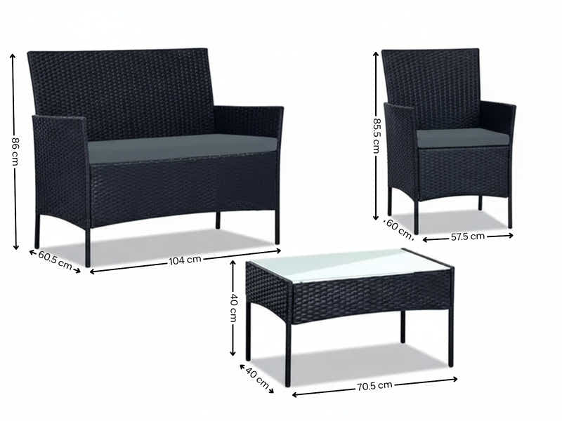 4pc Enkel Outdoor Set