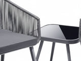 Tejp 3-Piece Outdoor Bistro Set - Grey