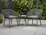Tejp 3-Piece Outdoor Bistro Set - Grey