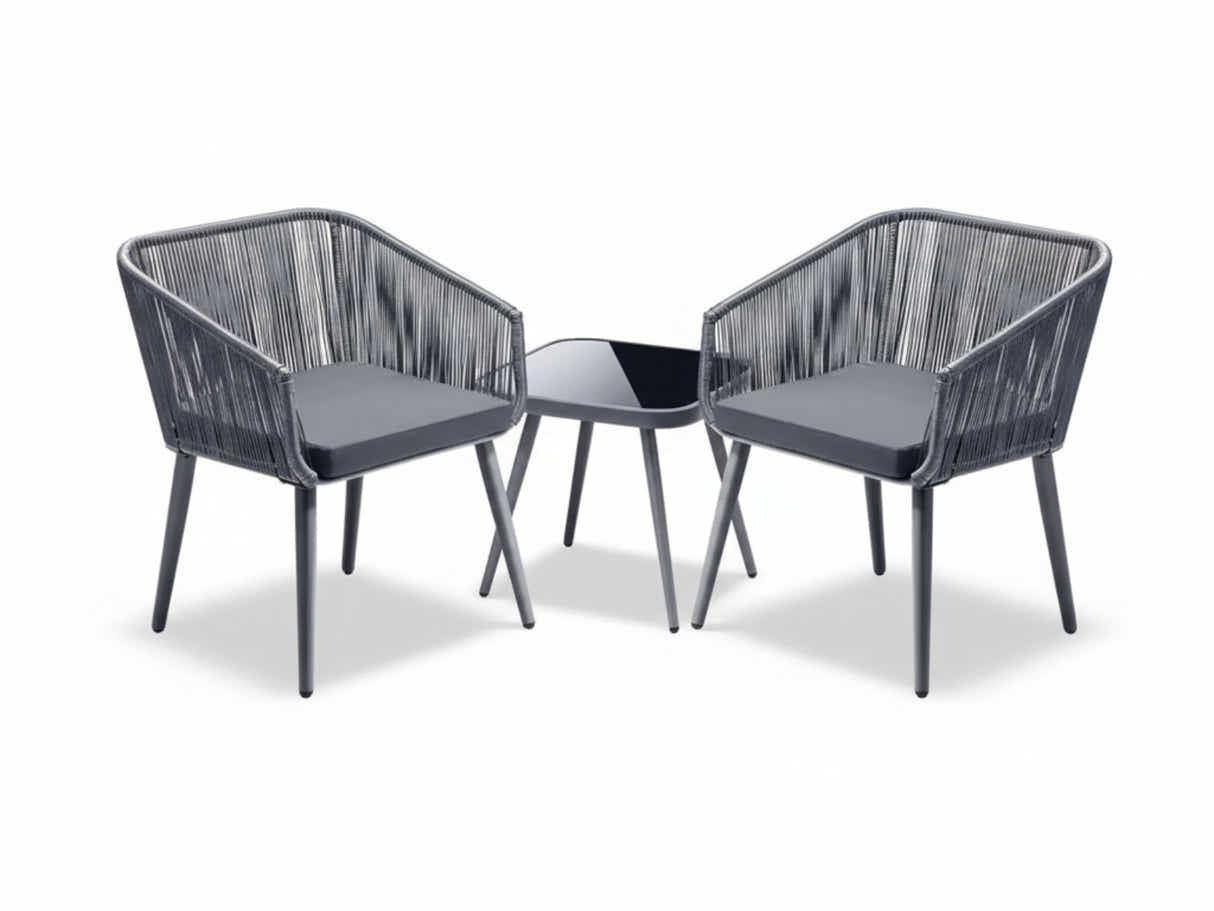 Tejp 3-Piece Outdoor Bistro Set - Grey