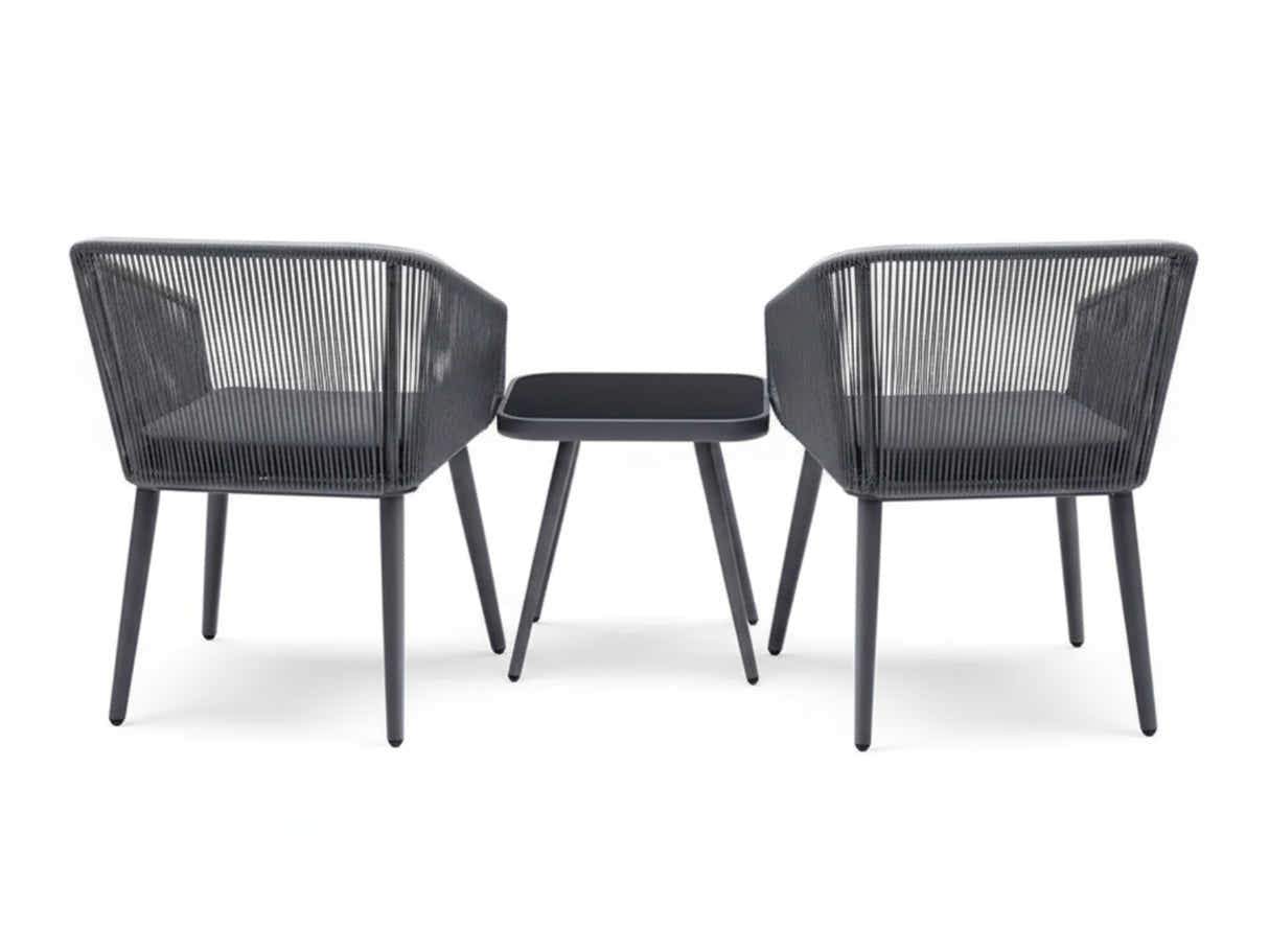 Tejp 3-Piece Outdoor Bistro Set - Grey