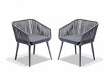 Tejp 3-Piece Outdoor Bistro Set - Grey