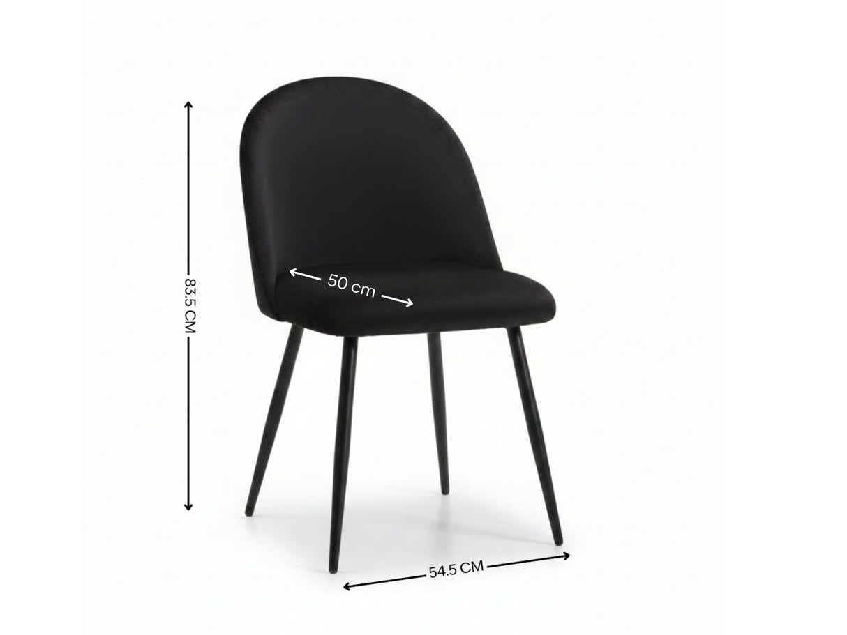 Fernando Dining Chair with Fern Pattern - Set of 4