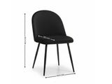 Fernando Dining Chair with Fern Pattern - Set of 4