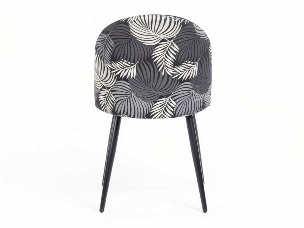 Fernando Dining Chair with Fern Pattern - Set of 4