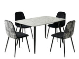 Axis Dining Chair with Fern Pattern - Set of 4