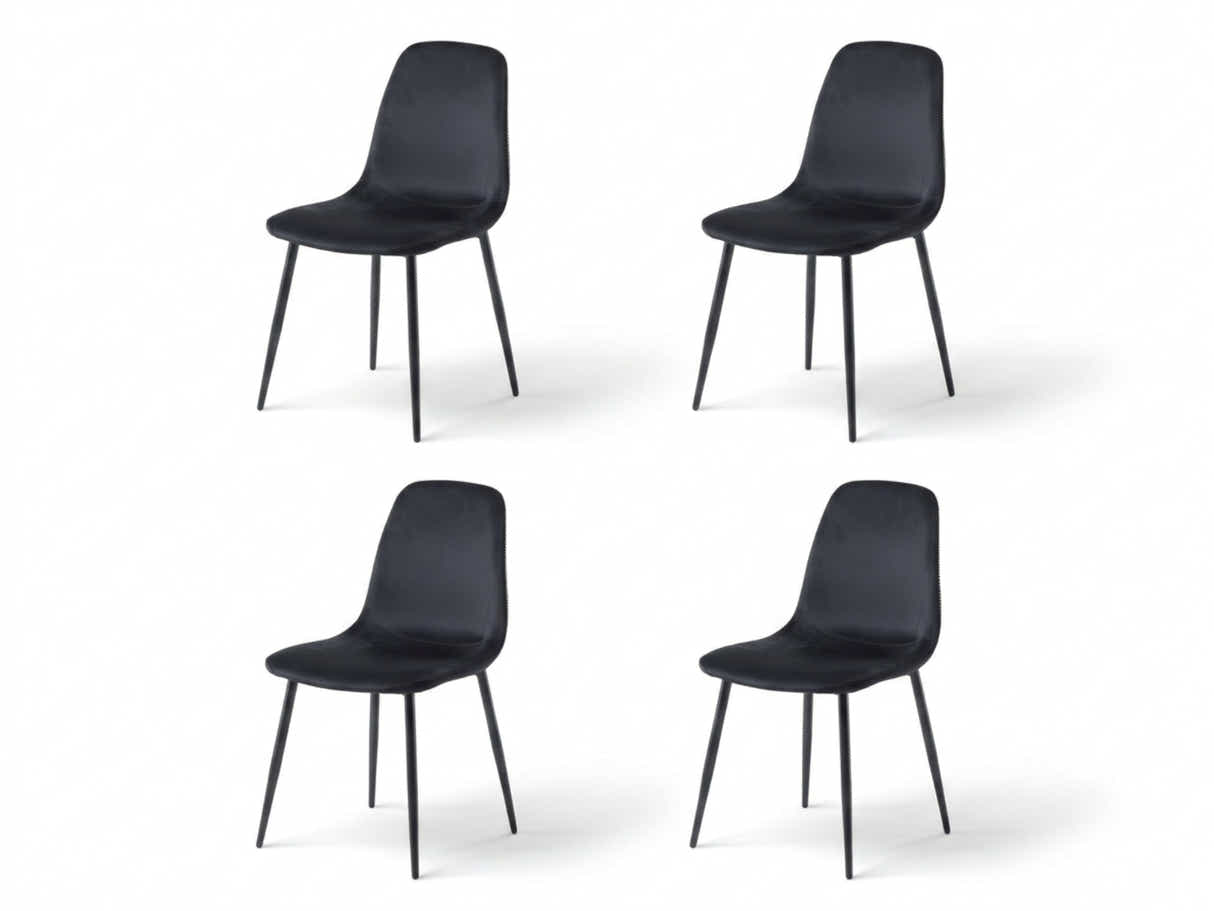 Axis Dining Chair with Houndstooth - Set of 4