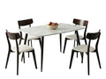 Fernando Dining Table with MDF Top - 120 cm & Iora Dining Chair Wenge - Set of 4