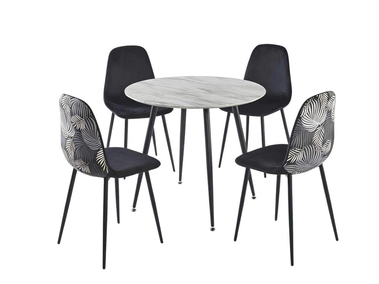 Fernando Round Dining Table with MDF Top - 90 cm