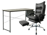 Koa Desk With Storage Bag & New Markus Office Chair with Footrest PU Black