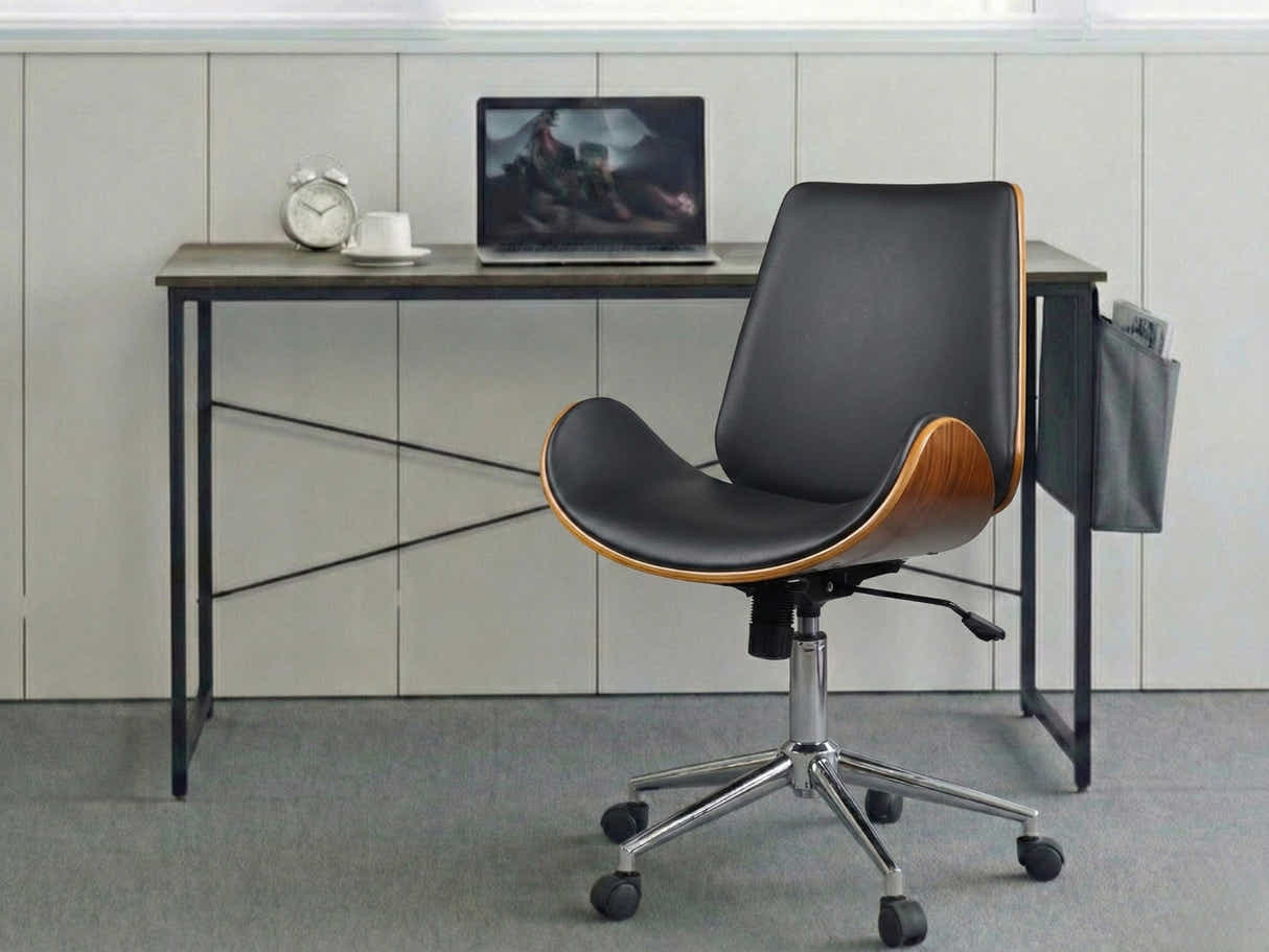 Koa Desk With Storage Bag & Bentwood Office Chair