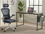 Koa Desk With Storage Bag & Molina Mesh Task Chair White+Grey