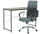 Koa Desk With Storage Bag & Meshmallow Office Chair 001 grey