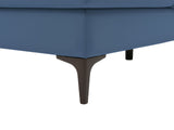 Adriana Linen Sectional Sofa - Blue