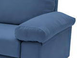 Adriana Linen Sectional Sofa - Blue