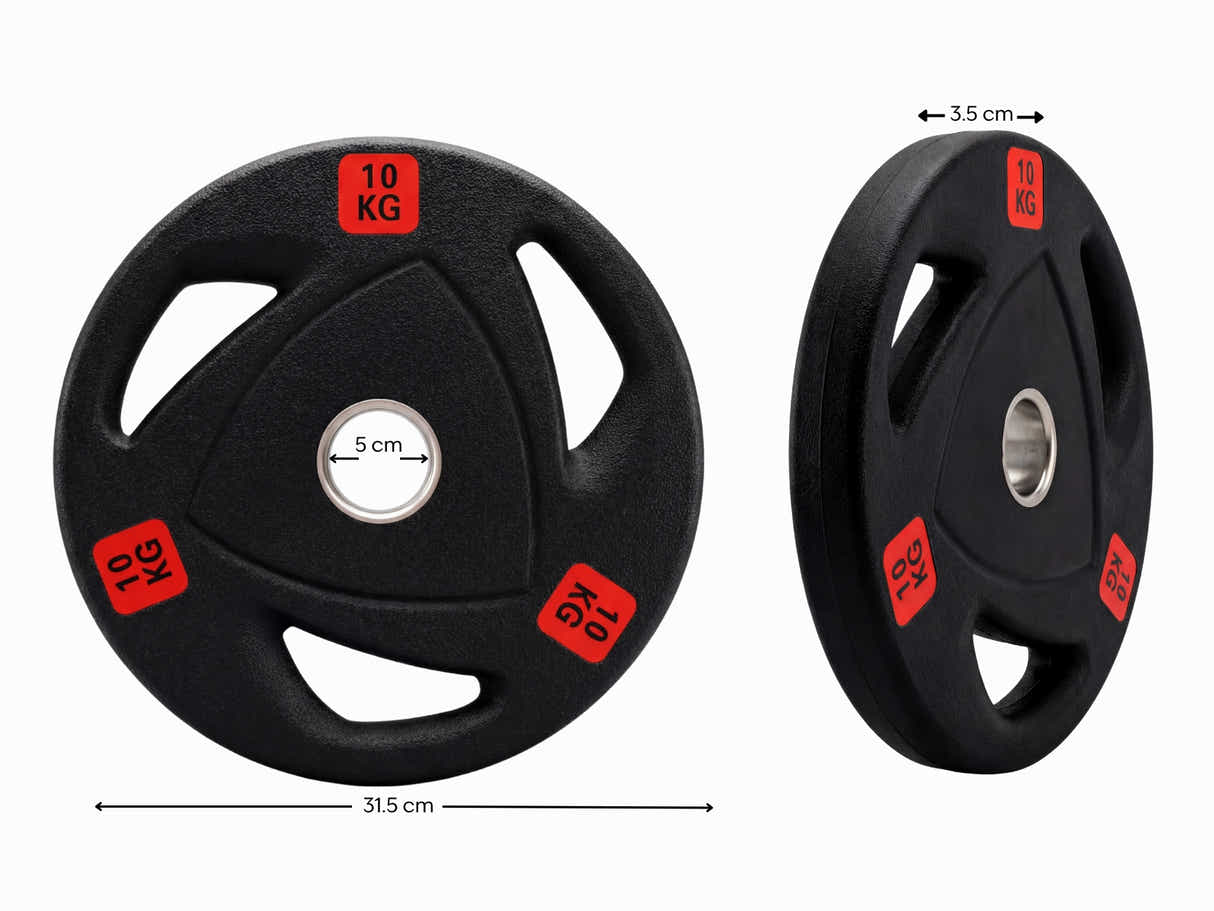DS Rubber Weight Plates 10kg - Set of 2