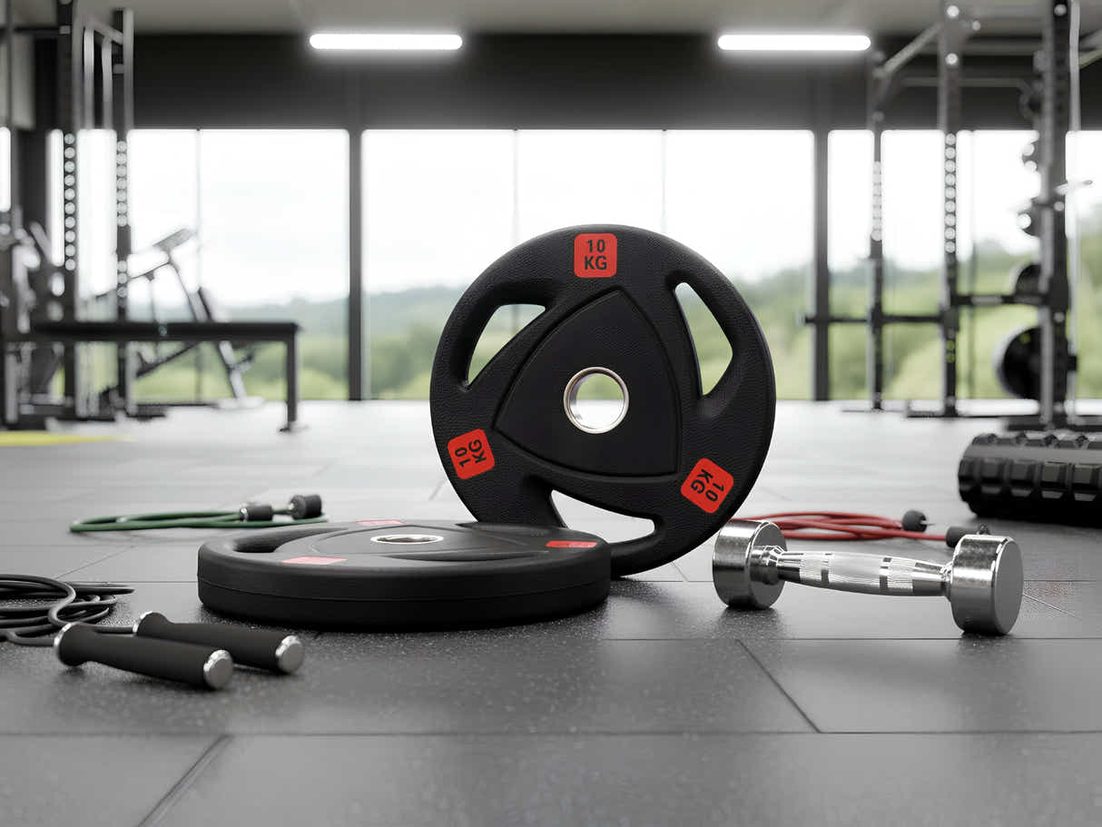 DS Rubber Weight Plates 10kg - Set of 2