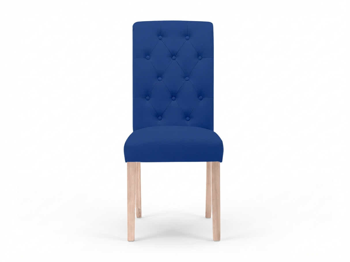 Natalie Linen Dining Chair Blue - Set of 2