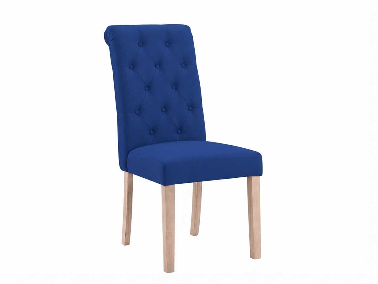Natalie Linen Dining Chair Blue - Set of 2
