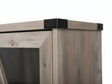 4-Door Wine Cabinet - Grey Wash