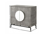 2-Door Wine Cabinet - Grey