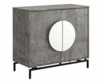 2-Door Wine Cabinet - Grey