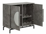 2-Door Wine Cabinet - Grey