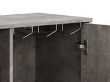 2-Door Wine Cabinet - Grey