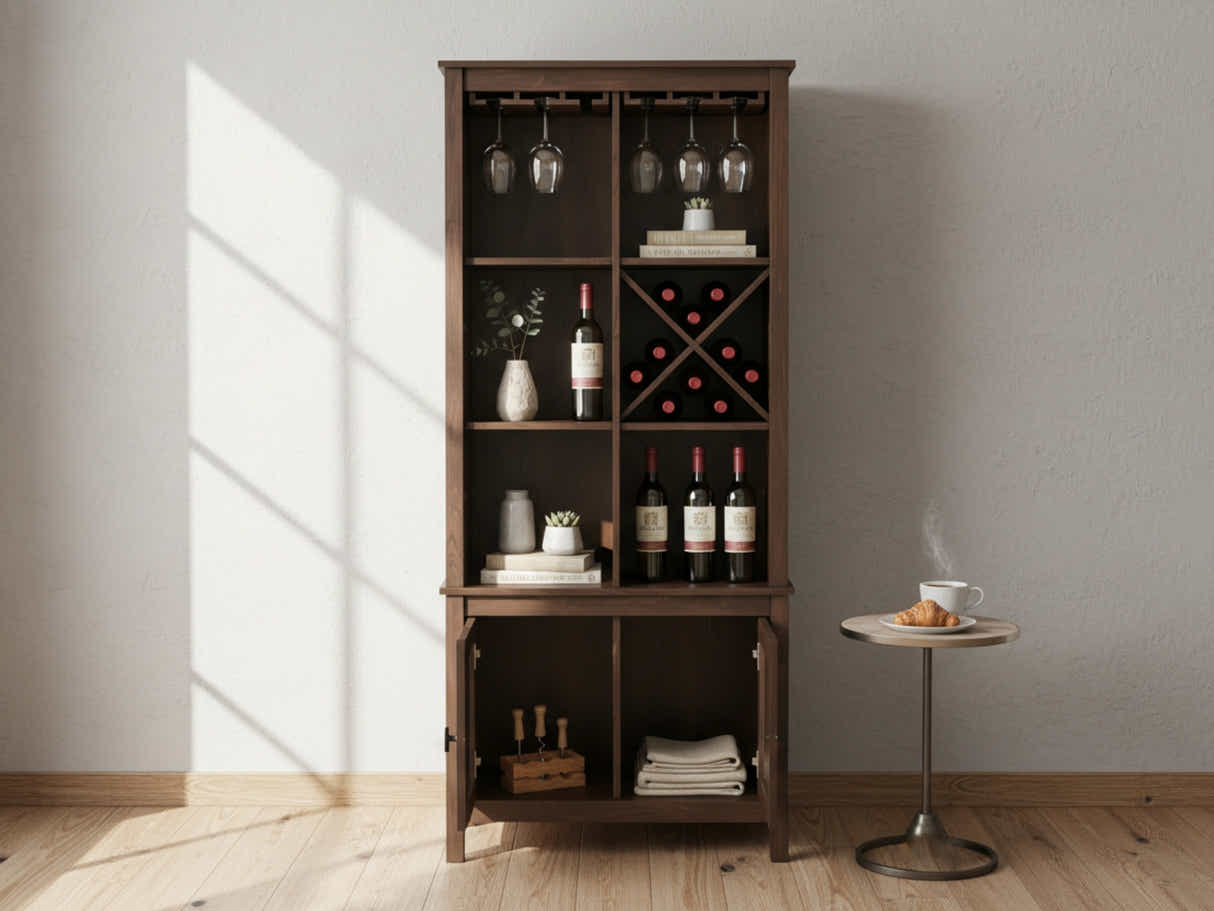 Mahogany Wine Cabinet