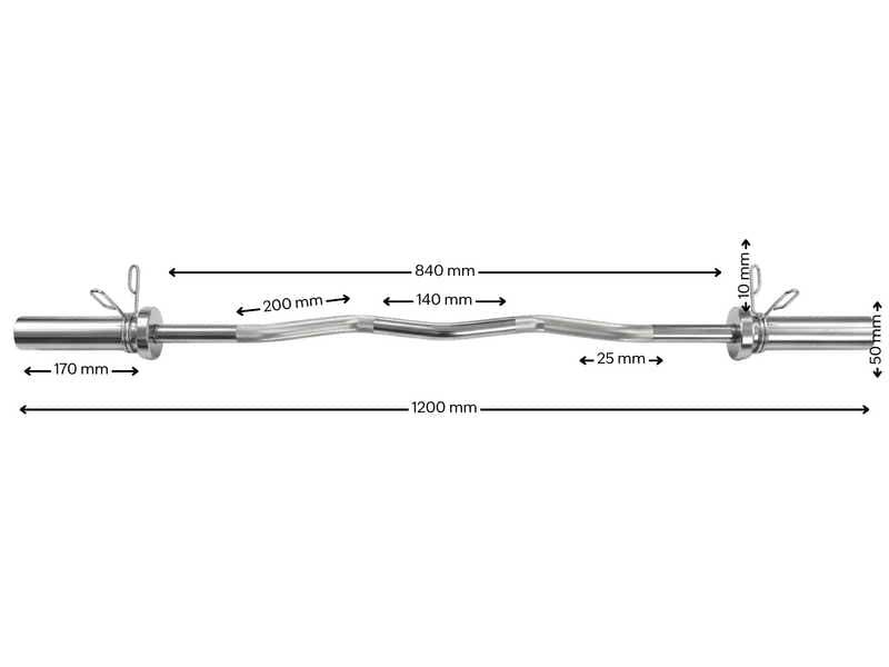 1.2m Olympic Curl Bar x1