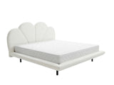 Joleen Boucle Bed Frame Cream & Bon15 Mattress - Queen