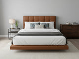 Kalyn PU Bed Frame Orange - Queen
