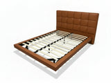 Kalyn PU Bed Frame Orange - Queen