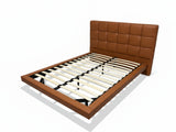 Kalyn PU Bed Frame Orange - Queen
