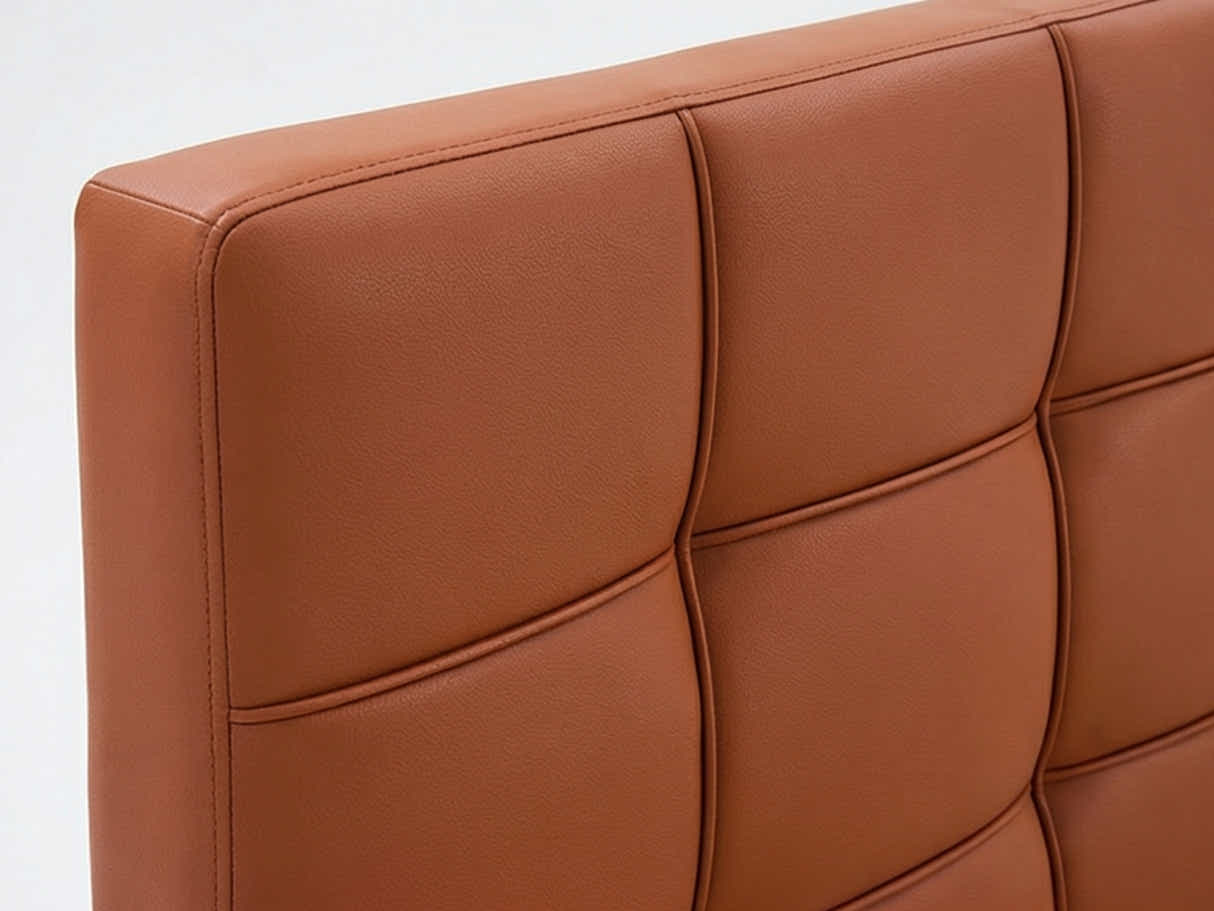 Kalyn PU Bed Frame Orange - Queen