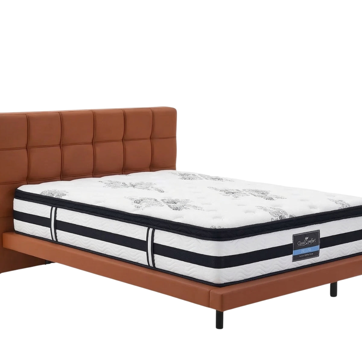 Kalyn Queen PU Leather Bed Frame & K34 Mattress | TSB Living NZ