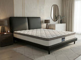 Priscilla PU Bed Frame Black & GEL30 Mattress - Queen