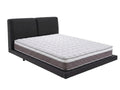 Priscilla PU Floating Bed Frame Black & MEM23 Mattress - Queen