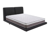 Priscilla PU Floating Bed Frame Black & MEM23 Mattress - Queen