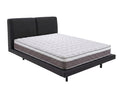 Priscilla PU Bed Frame Black & MEM23 Mattress - Queen