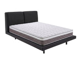 Priscilla PU Bed Frame Black & MEM23 Mattress - Queen