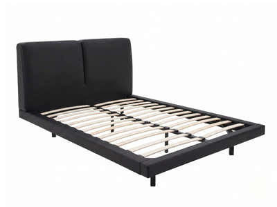 Priscilla PU Bed Frame Black - Queen
