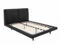 Priscilla PU Bed Frame Black - Queen